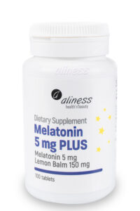 Aliness - Melatonin 5 mg PLUS, 100 vegan tablets