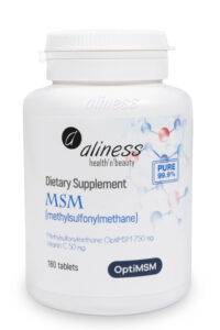 Aliness - Sulfur MSM PLUS, 180 vegan tablets