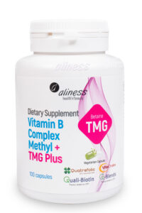 Aliness - Vitamin B-50 Complex Methyl with TMG Plus, 100 vegan capsules