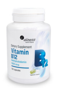 Aliness - Vitamin B12 Methylcobalamin 1000 mcg, 100 vegan capsules