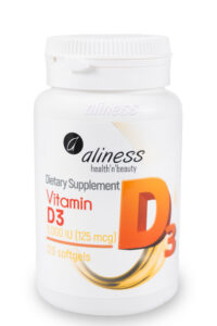 Aliness - Vitamin D3 5000IU, 120 softgels